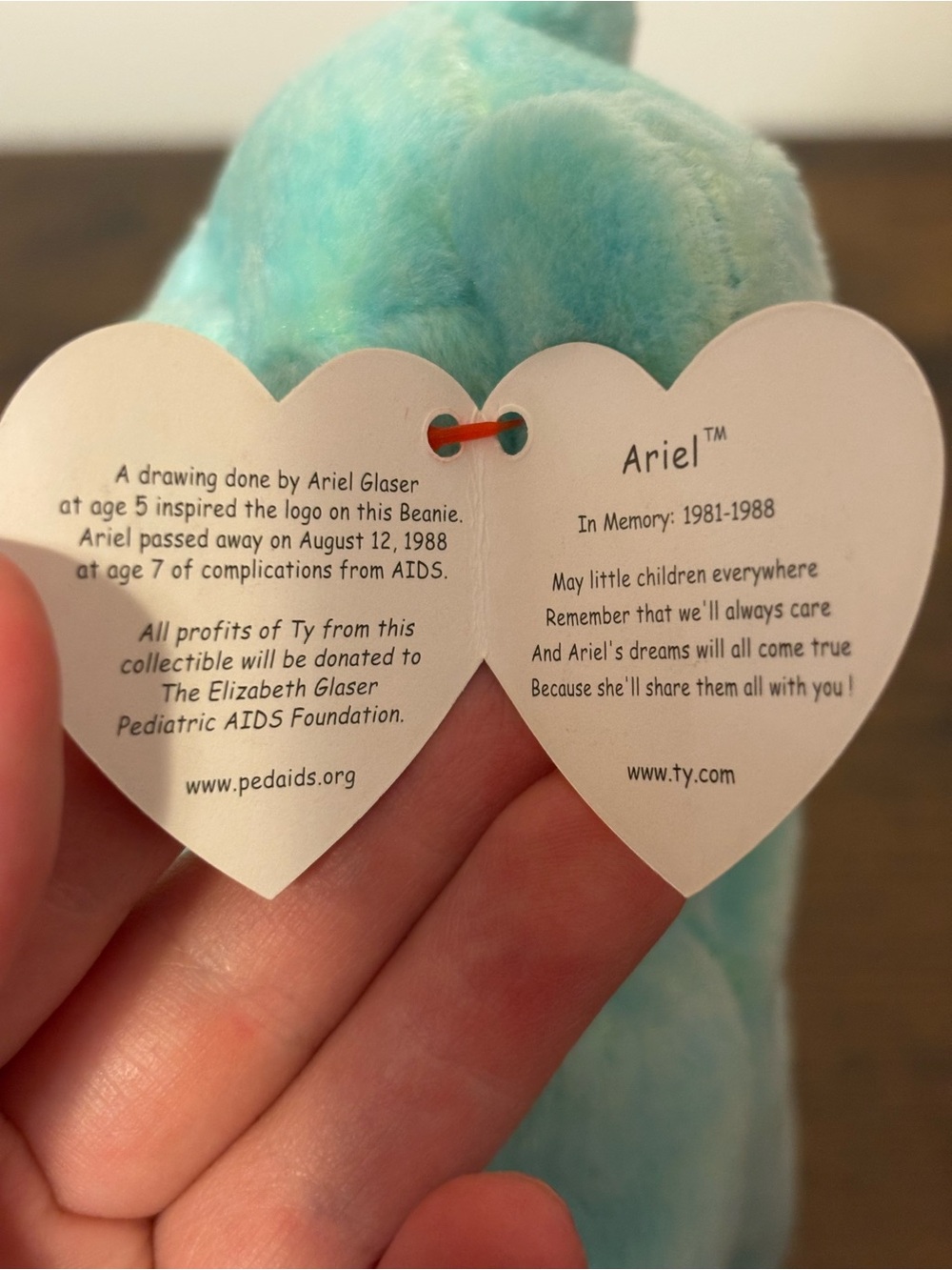 Ariel Ty beanie baby - Picture 10 of 10